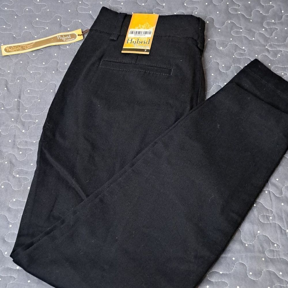 Hybrid & Company Navy cropped pants size 7 NWT